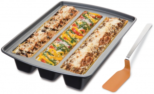 Moule m&eacute;tal trio lasagne avec spatule