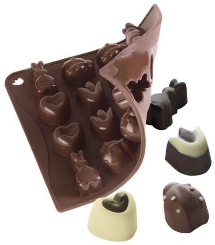 Moule silicone pour chocolats, beurre ou glaçons n° 1