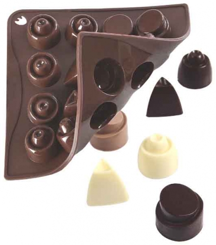 Moule silicone pour chocolats, beurre ou gla&ccedil;ons n&deg; 2