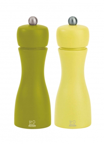 Moulin &agrave; poivre et moulin &agrave; sel printemps Tahiti - 15 cm