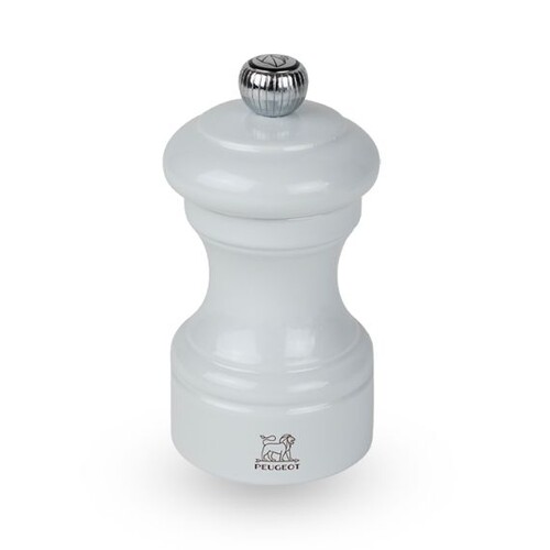 Moulin à poivre manuel en bois laqué, gris perle 10 cm - 4in.