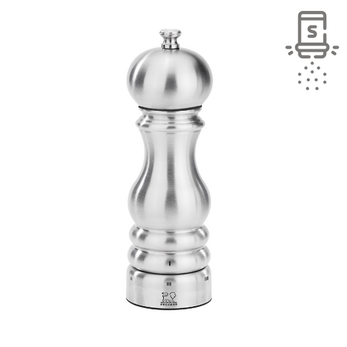 Moulin &agrave; Sel Manuel 18 cm en Inox Inox PARIS CHEF