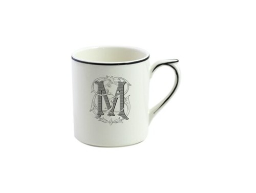 Mug Filet bleu monogramme M
