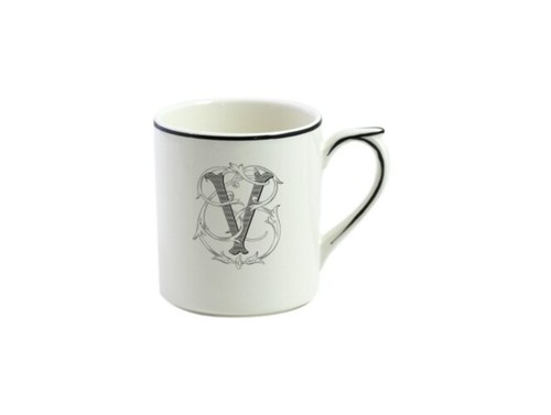 Mug Filet bleu monogramme V