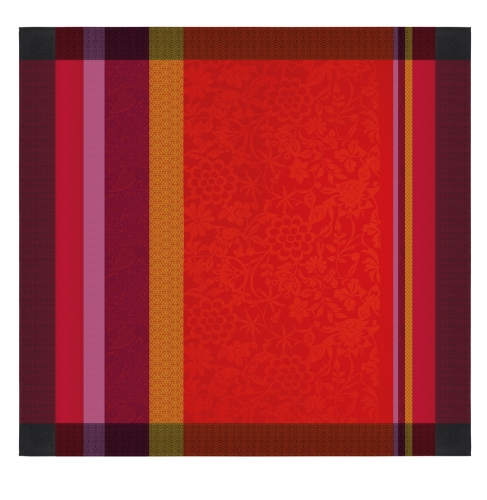 Nappe carr&eacute;e Le Jacquard Fran&ccedil;ais 175x175  Provence Gariguette 100% coton