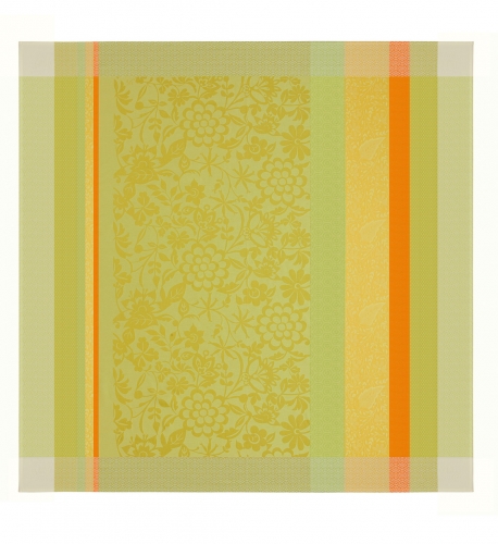 Nappe rectangulaire Le Jacquard Fran&ccedil;ais 175x320  Provence Citron Vert 100% coto