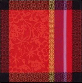 Nappe rectangulaire Le Jacquard Fran&ccedil;ais 175x320  Provence Gariguette 100% coton