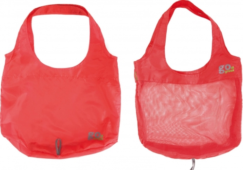 Pack de 2 sacs r&eacute;utilisables  rouge