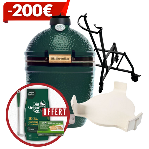 Pack  MEDIUM avec l\'Egg M&eacute;dium, le chariot &agrave; roulettes & le conveggtor + charbon, allume-feux et racloir offerts