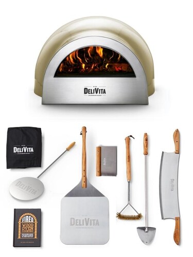 Pack Pizzaiolo Avec Four Couleur Vert Olive