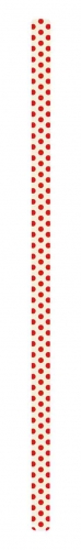 Paille Swirl blanc/rouge 23 cm Zak ! Designs