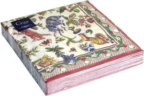 Paquet De 20 Serviettes Papier Lunch Jardin Imaginaire