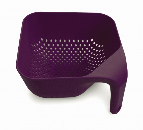Passoire carr&eacute;e 21cm x 21 cm aubergine Joseph Joseph