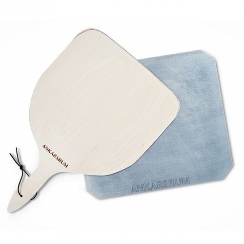 Pierre de cuisson Acier  + pelle en bouleau