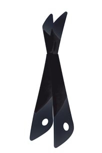 Pince &agrave; toast tire grille de four silicone noir