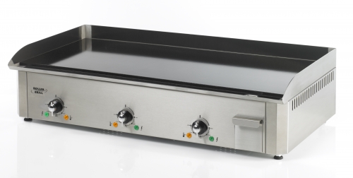 Plancha &eacute;lectrique professionnelle plaque &eacute;maill&eacute;e 10 mm - Grand mod&egrave;le 90 cm