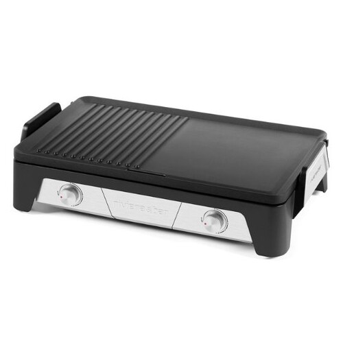 Plancha-gril cook&serve bi-zone