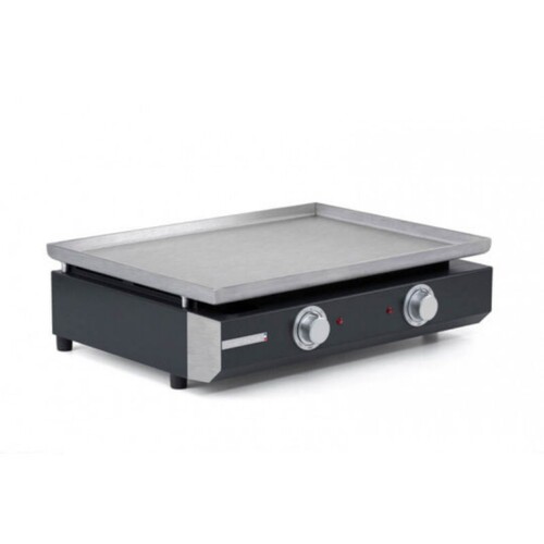 Plancha pro inox 2 zones 3000 w