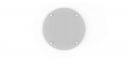 Planche en verre multifonction ronde Transparente - 30 cm