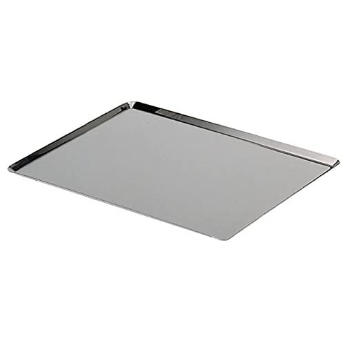 Plaque Inox Bords Plats 60x40 cm