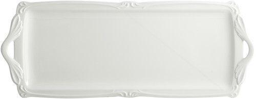 Plat A Cake Rocaille Blanc