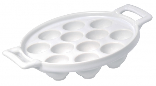 Plat &agrave; escargots 12 escargots sans coquille