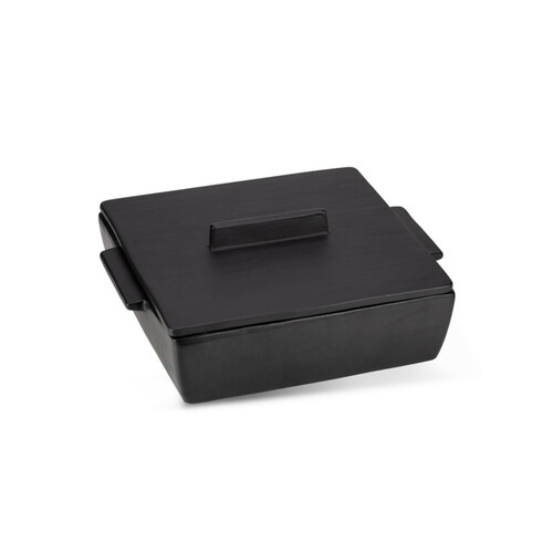Plat &agrave; four moyen en c&eacute;ramique - noir