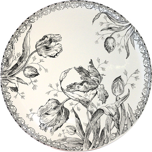 Plat A Gâteaux Tulipes Noires