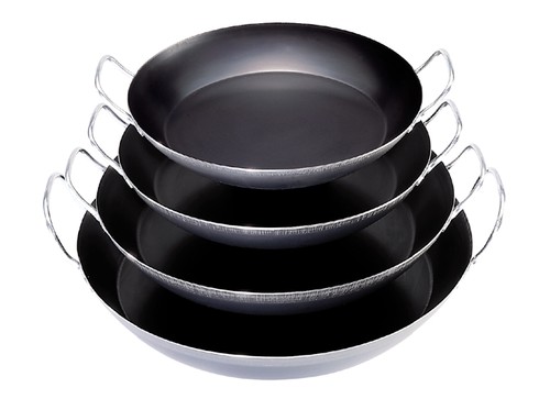 Plat a paella en tôle bleue § 37 cm