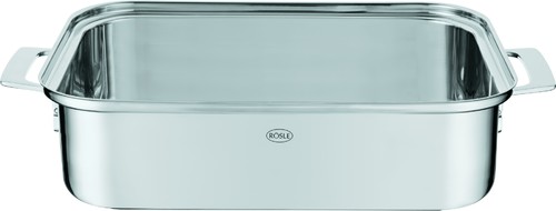 Rohe Germany Emma Plat à Rôtir Multifonction 32x24cm Avec Couvercle - Aluminium Antiadhésif