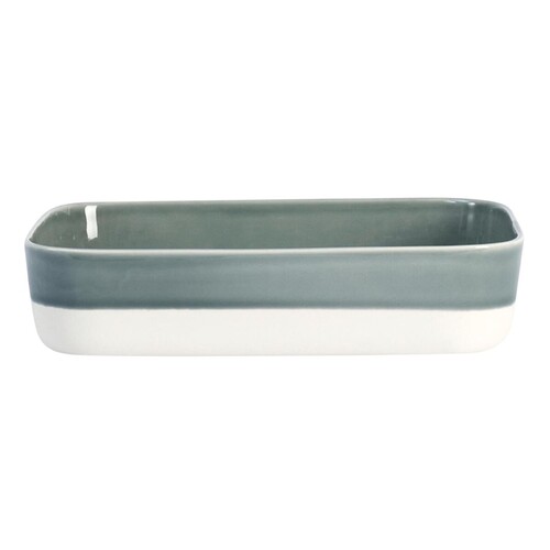 Plat L Cantine Gris Oxyde 27,5*19cm / H6,5cm