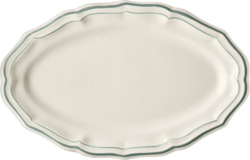 Plat ovale FILET CELADON
