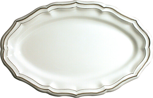 Plat ovale FILET TAUPE