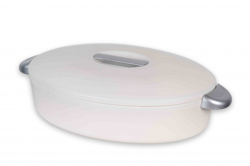 Plat porcelaine oval pour porte plat PRISMA ovale 31cm x 23 cm x6 cm