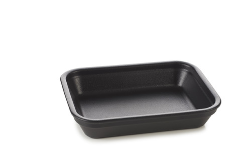 Plat rectangulaire four Noir effet fonte