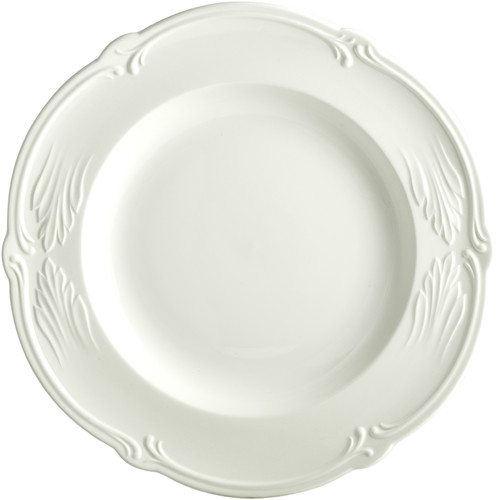 Plat Rond Creux Rocaille Blanc