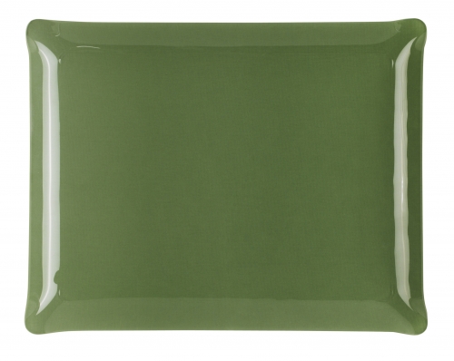 Plateau 37x28 sapin inclusion tissu