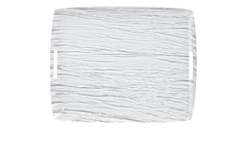 Plateau acrylic 54*43 givr&eacute; avec anses int&eacute;rieures