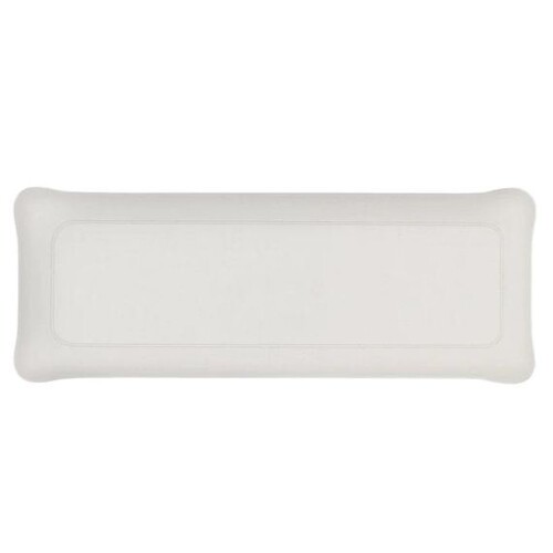 Plateau Acrylique 37 x 13 cm Lin Blanc