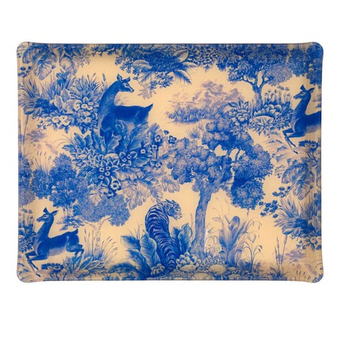 Plateau Acrylique 37 X 28 cm Gaia - Bleu