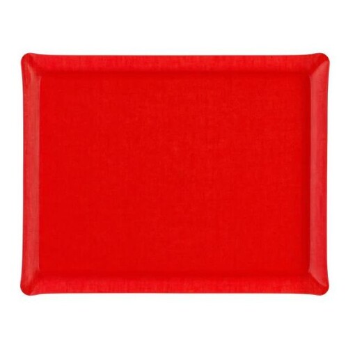 Plateau Acrylique 37 x 28 cm Lin Corail