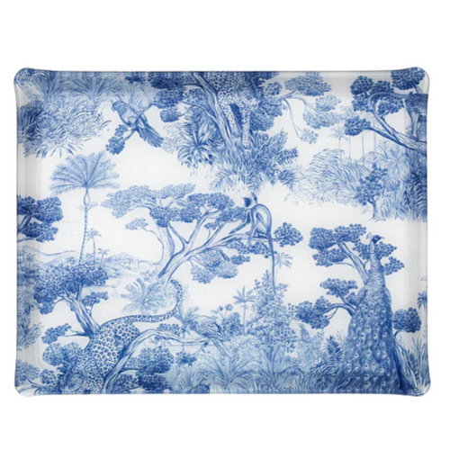 Plateau Acrylique 37x28CM - Animalia Bleu