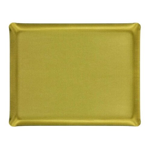 Grand Plateau En Acrylique Ottoman Avec Poignées 43,2 X 33 Cm - Plateau De Service Décoratif Pour Nourriture, Thé, Dîner, Collation, Bar, Fête, Vert émeraude