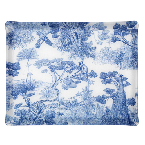 Plateau Acrylique 46x36CM - Animalia Bleu