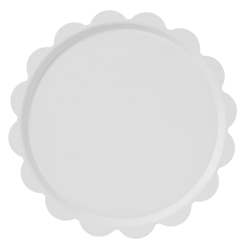 Plateau dentelle rond blanc stratifié ø 37 cm