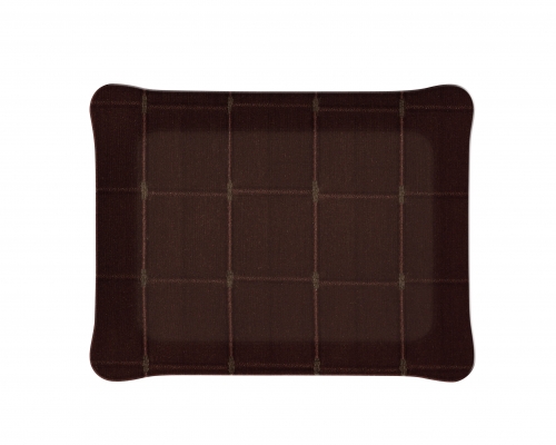 Plateau Platex inclusions Tendances Color&eacute;es Isis 25 X 19 cm Isis Chocolat