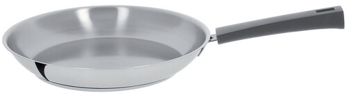 Po&ecirc;le inox &oslash; 24 cm Mutine &agrave; poign&eacute;e fixe grise