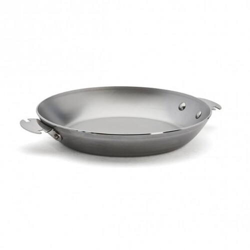 Poele ronde en tole d acier mineral b loqy ø24cm