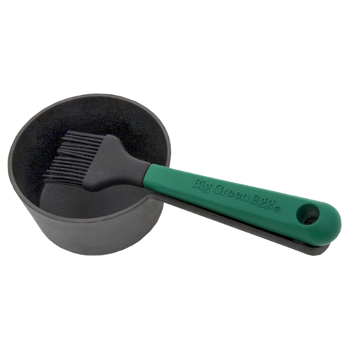 Po&ecirc;lon &agrave; sauce en fonte avec pinceau