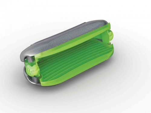 Poign&eacute;e protectrice de chaleur &agrave; clipser vert petit mod&egrave;le